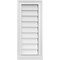 Ekena Millwork Vertical Surface Mount PVC Gable Vent w/ 2"W x 2"H , Brickmould Sill Frame, 12"W x 28"H GVPVE12X2803SN - alternate 1